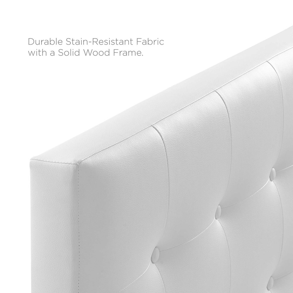 Emily Upholstered Vinyl Queen Headboard