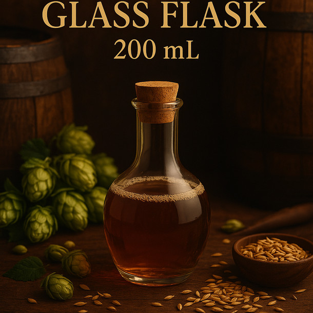 LD Carlson Glass Flask 200 mL - Single