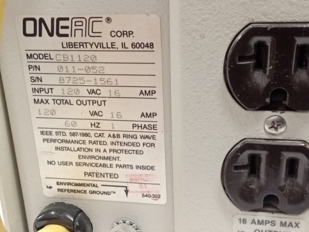 OneAC CB1120 Power Conditioner