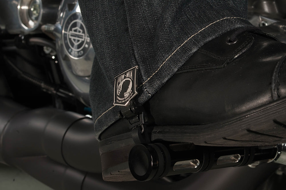 4" POW-MIA Biker Boot Straps
