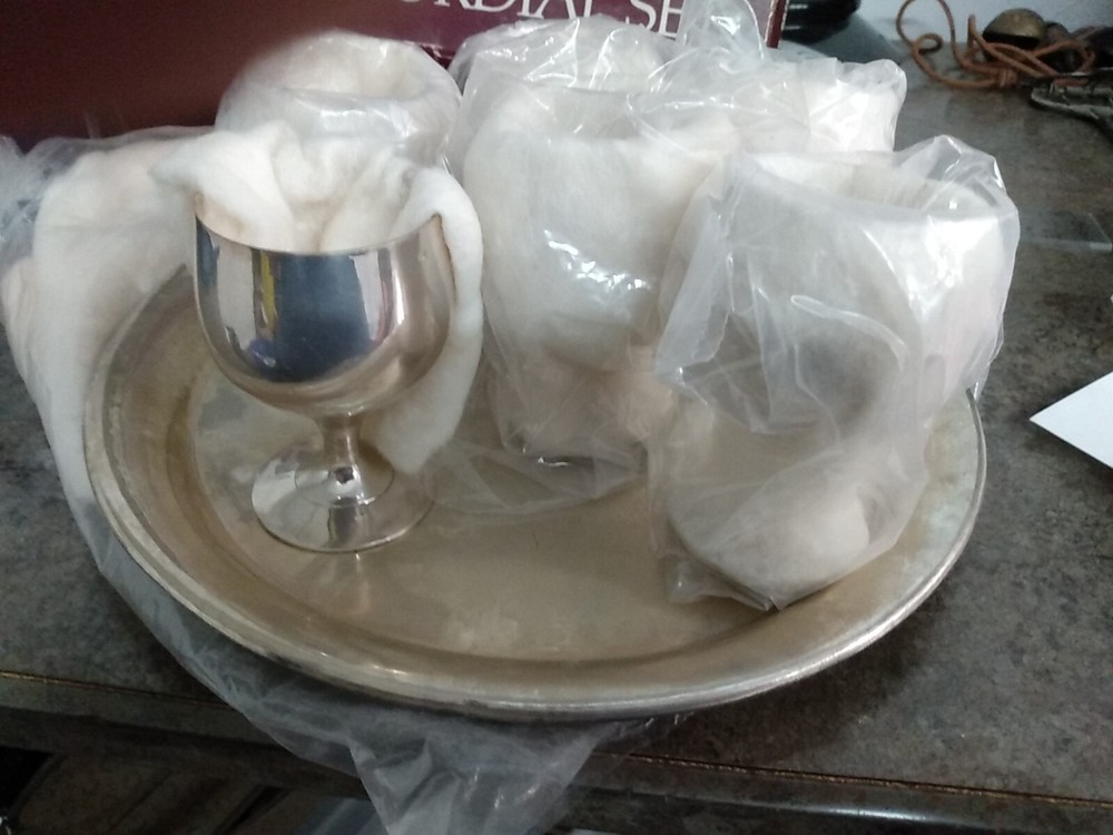 Cordial Cup Set Silver plated Silversmiths