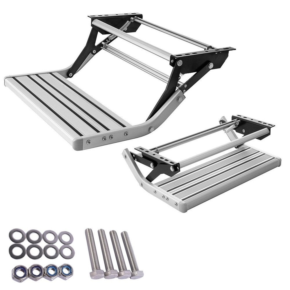 Manual RV Step Pull Out Retractable One Step for RV Camper Platform Steps Stair