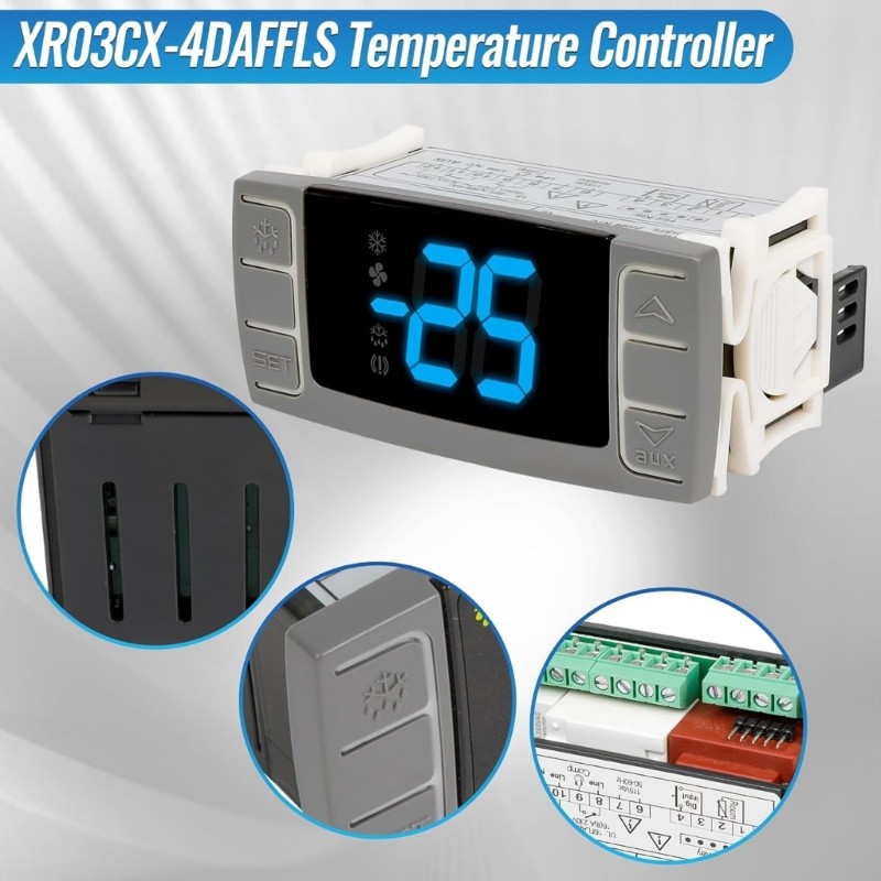 Thermostat Controllers For Compressor Base Refrigerators With Compact 32mm