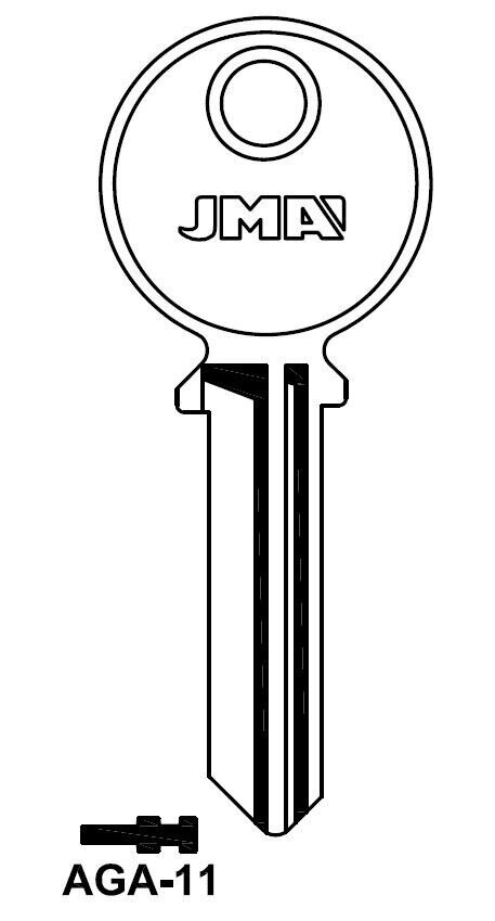 AGA-11 Key Blank (NPS) (10-Pack)