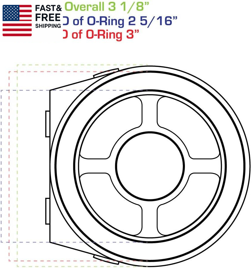 Oil Filter Sandwich Plate Thread Adapter - 20Mm X 1.5 Thread - Install up to (4)