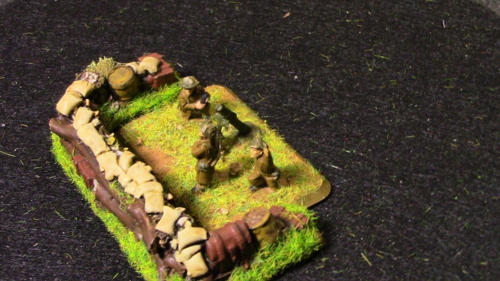 🔥 15mm Pro-Painted Baueda WW2 Dug out emplacement Medium#5