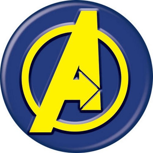 Marvel Comics Avengers Logo Licensed 1.25 Inch Button 81738