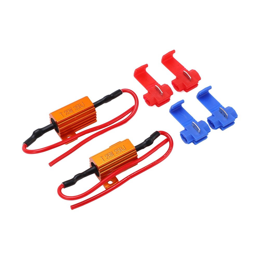 ♡ 2set 25W 25Ω LED Resistance Decoder Anti Corruption Load Indicator Resistor