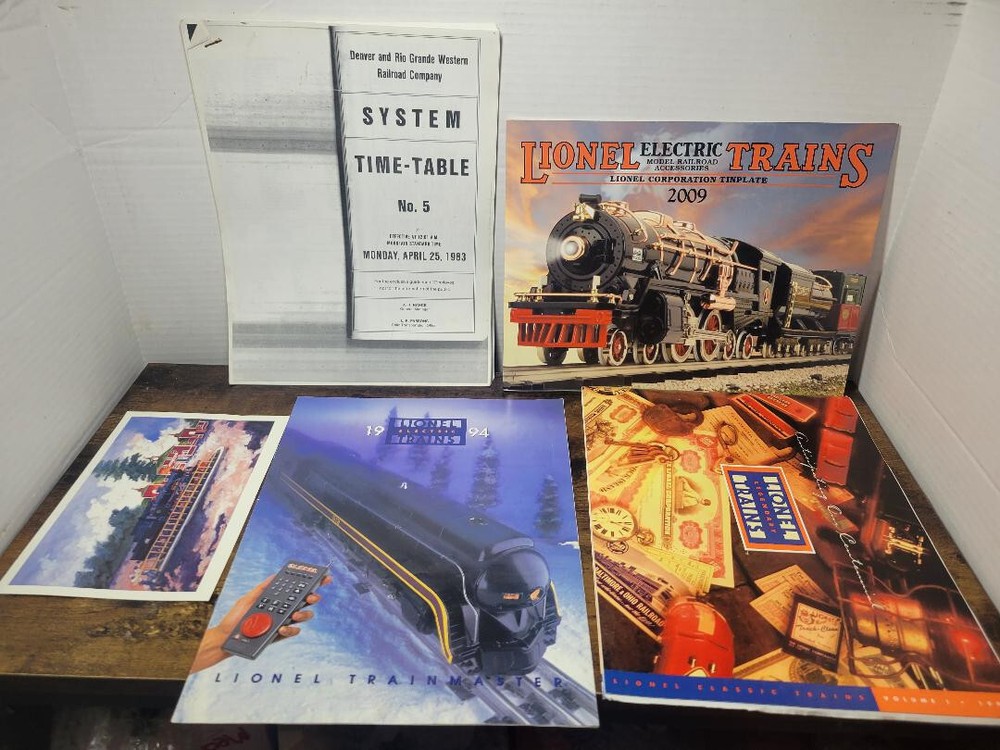 Train Booklet Lot and Postcard