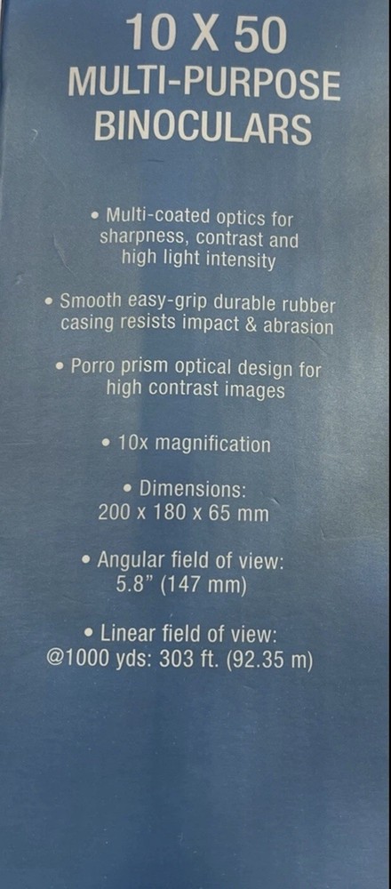 BROOKSTONE 10x50 Multi Purpose Binoculars