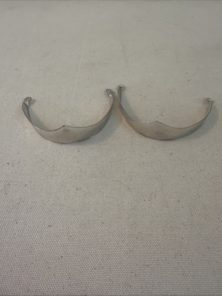 Silver Tone Solid Heel Cap NEW