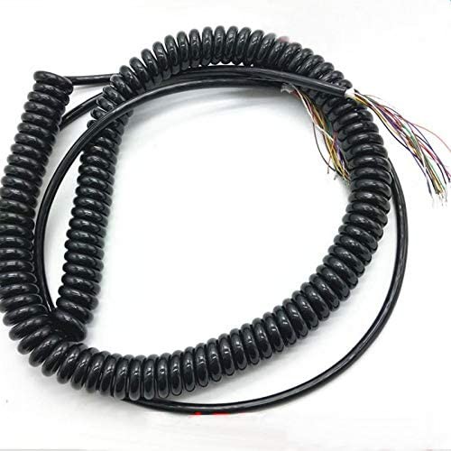 26Core Spiral Coiled Cable for CNC Handheld Encoder Manual Pulse Generator 56m