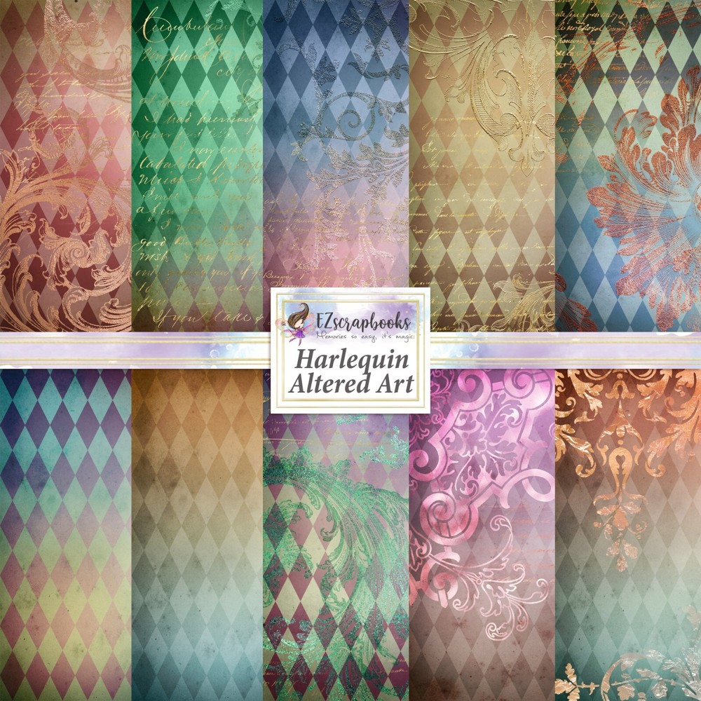 HARLEQUIN ALTERED ART - Paper Pack