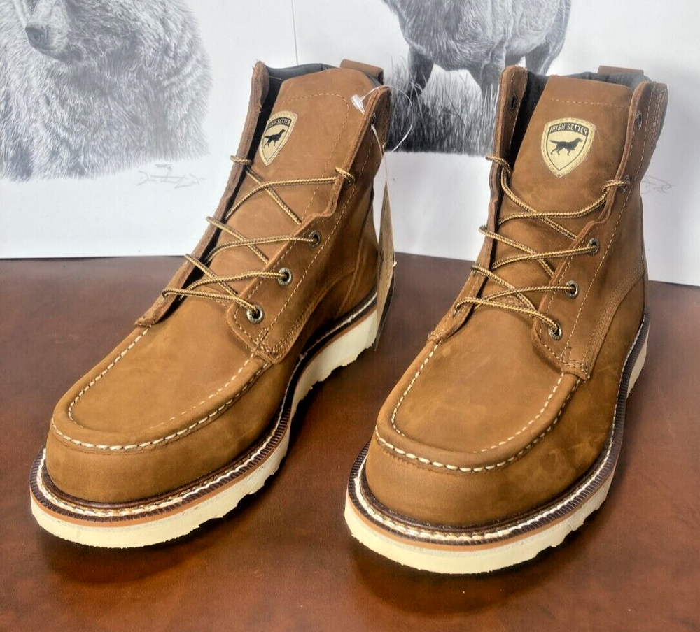 Work Boot Irish Setter Ashby, Model 83651, 6" Soft Toe Nubuck Full Grain Leather