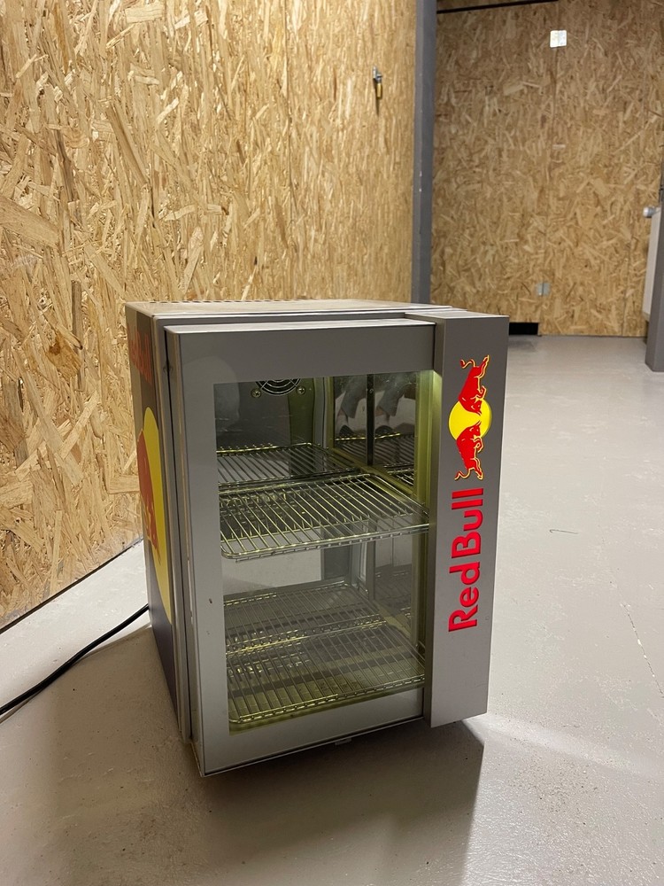 Red Bull mini fridge