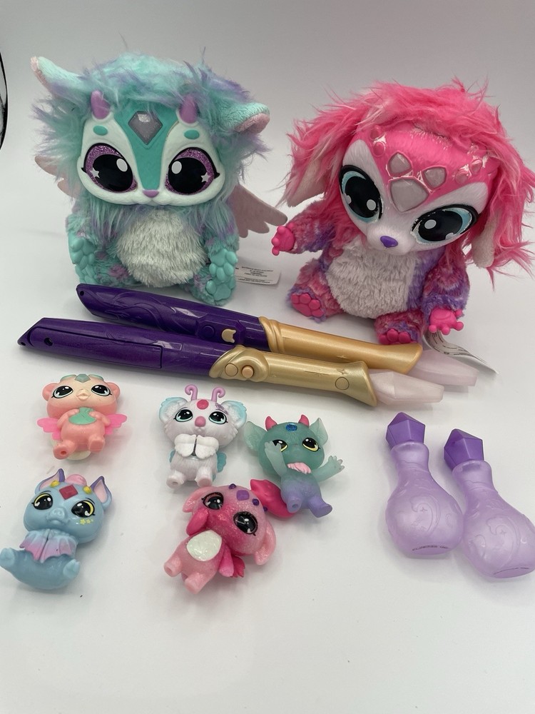 Magic Mixies (2) Interactive Plush 2 Wands & 5 Mixlings & Potion All Working!