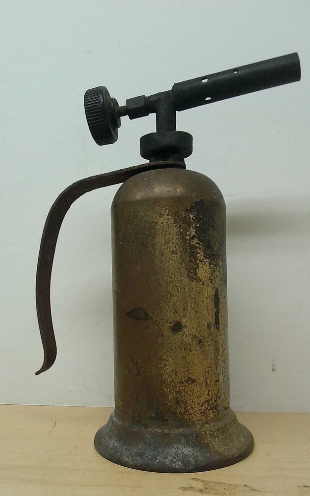 Vintage Brass Small Alcohol Burner Torch Unbranded Steampunk Untested