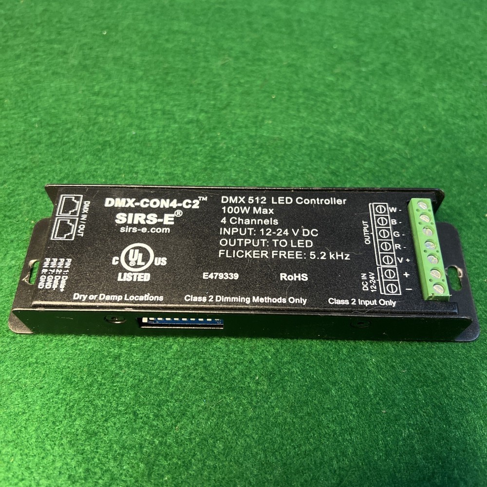 SIRS-E® DMX-CON4-C2 LED Decoder 4 Channel RGBW Controller