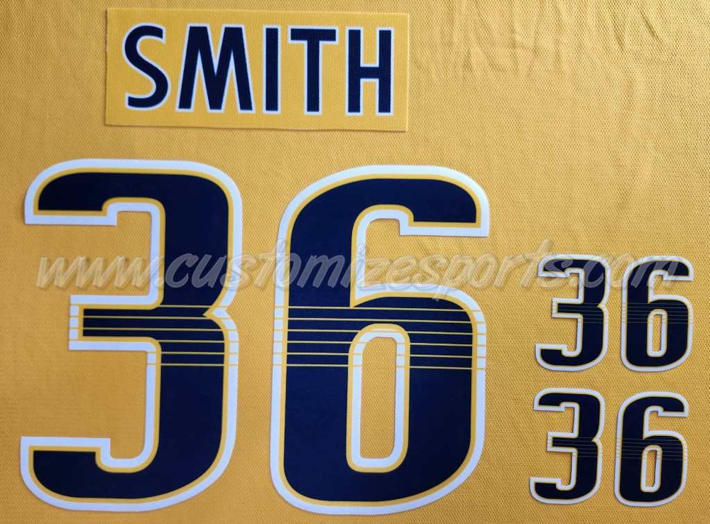 Nashville Predators Customized Number Kit For 2017-Present Home Uniform