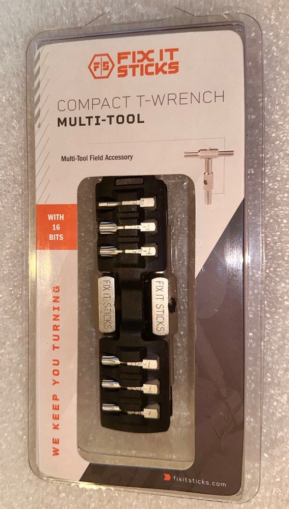 Fix It Sticks 18 Piece Interchangeable T-Handle & Bit Set W/ Compact Holder Case