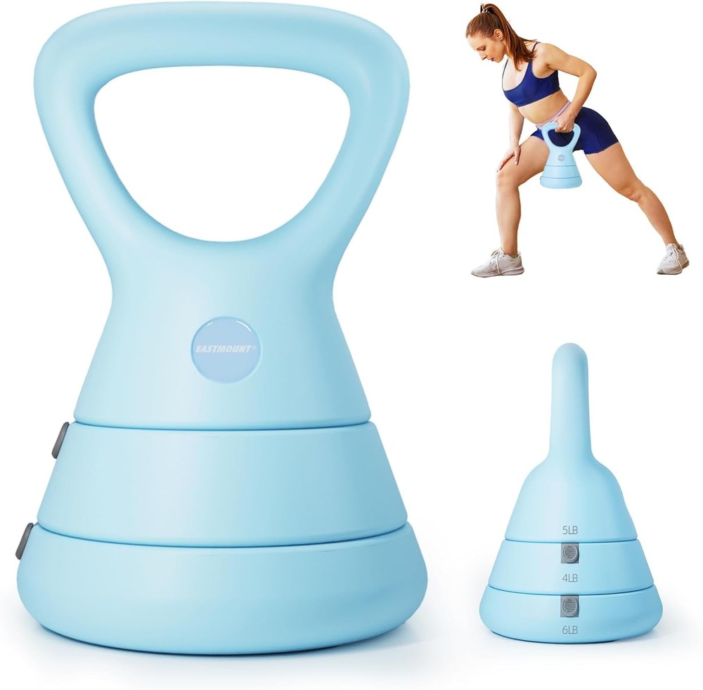 15LB Adjustable Kettlebell Set 3-in-1 Adjustable Weights Wide Triangle Handle