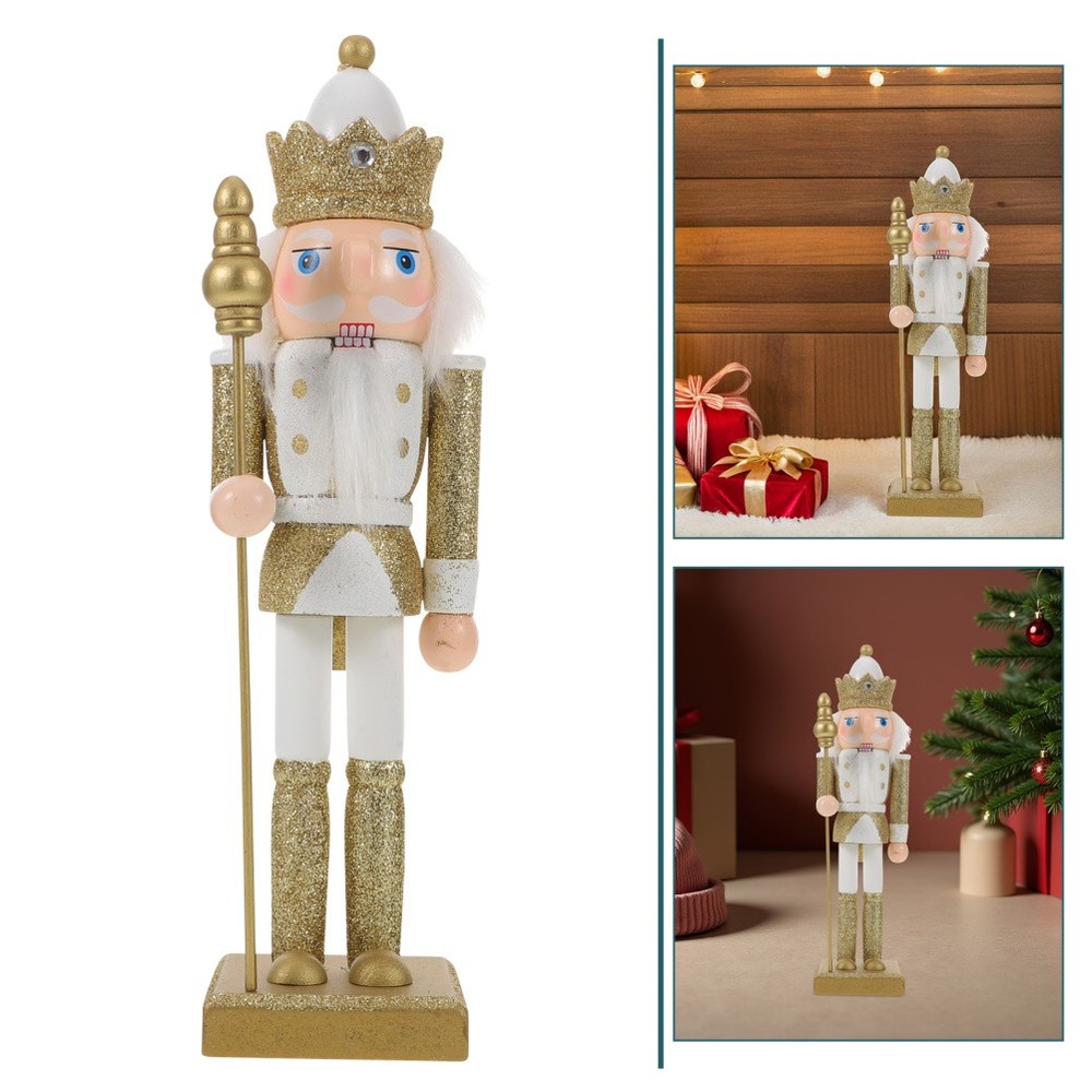 Nutcracker Statue Holiday Figures Christmas Fireplace Decoration