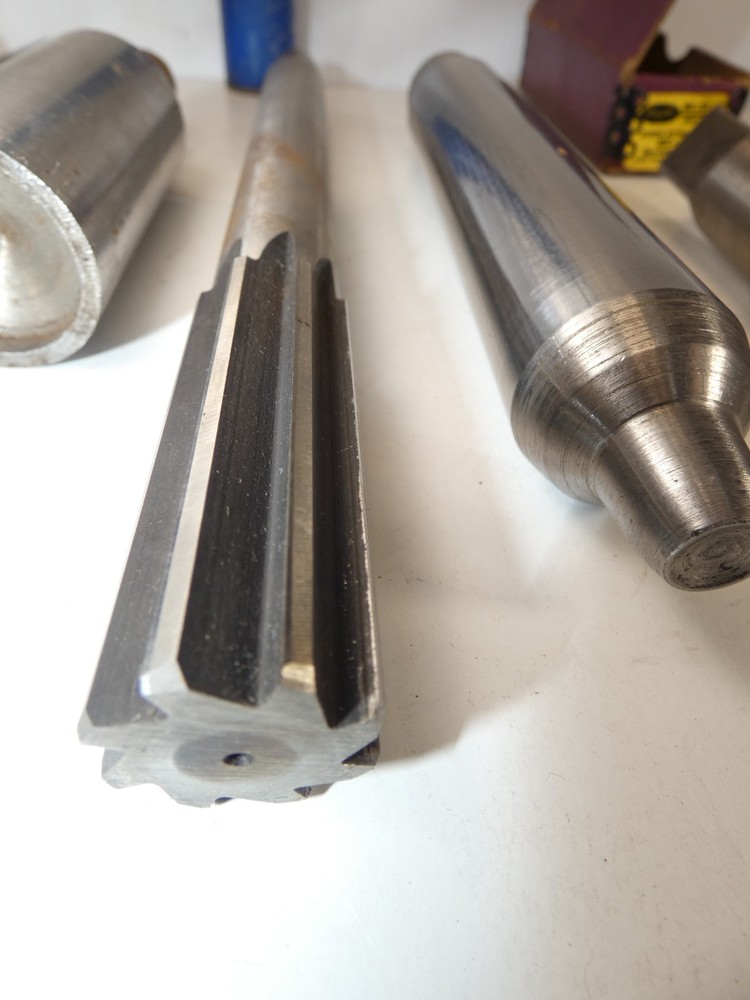 Set of eleven machinist tools, extractors, bits, etc.