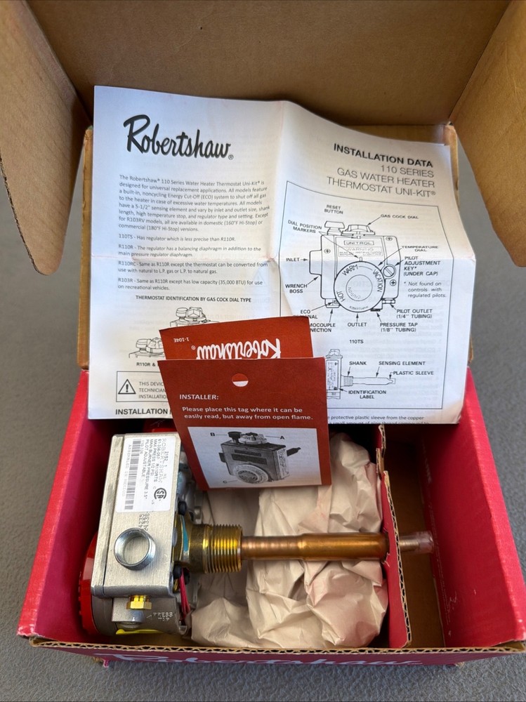 OEM Robertshaw R110RTS (110-326) Gas Water Heater Thermostat New