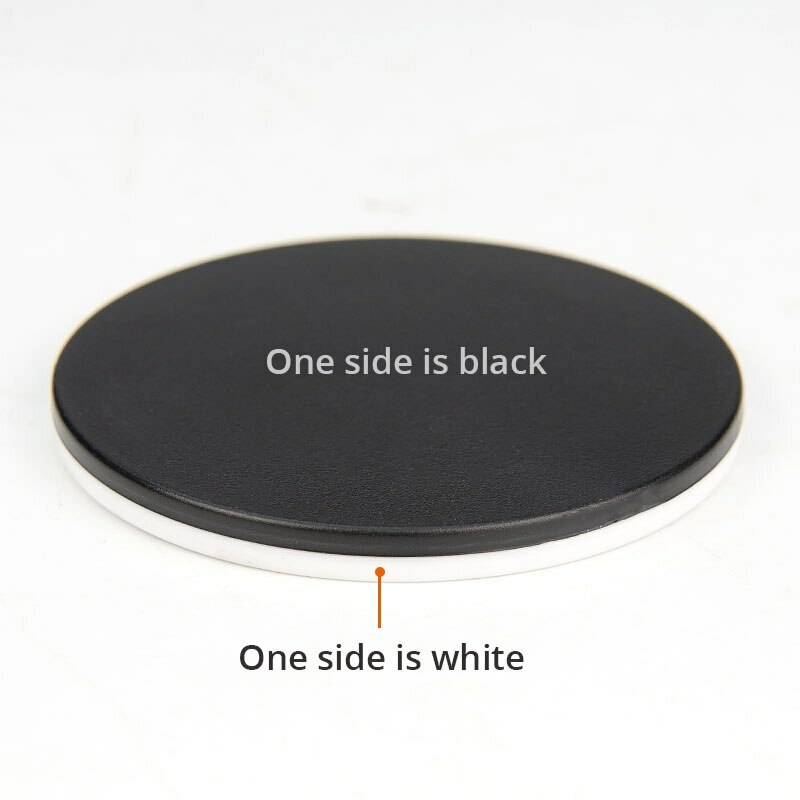 Stereo Microscope Bottom Plastic Round Stage Plate Black White Working Board