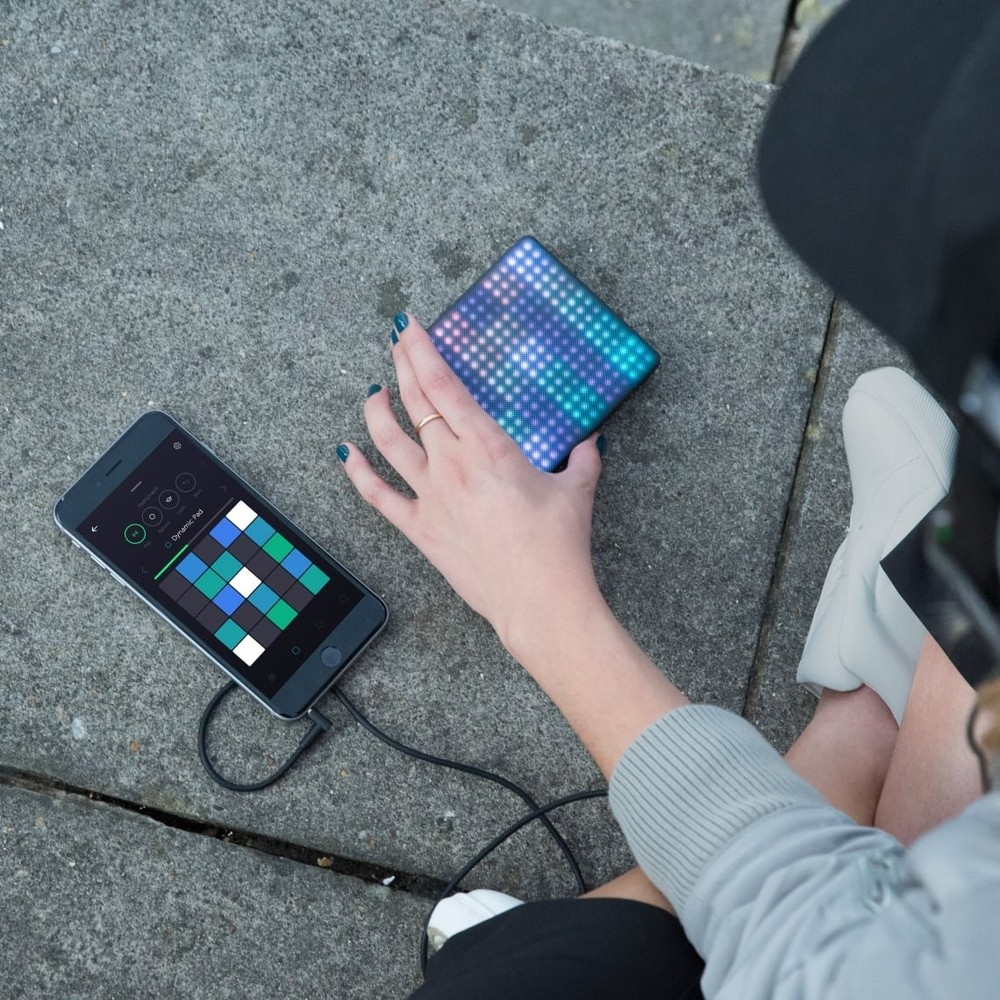 ROLI Lightpad Block illuminated pressure responsive Motion