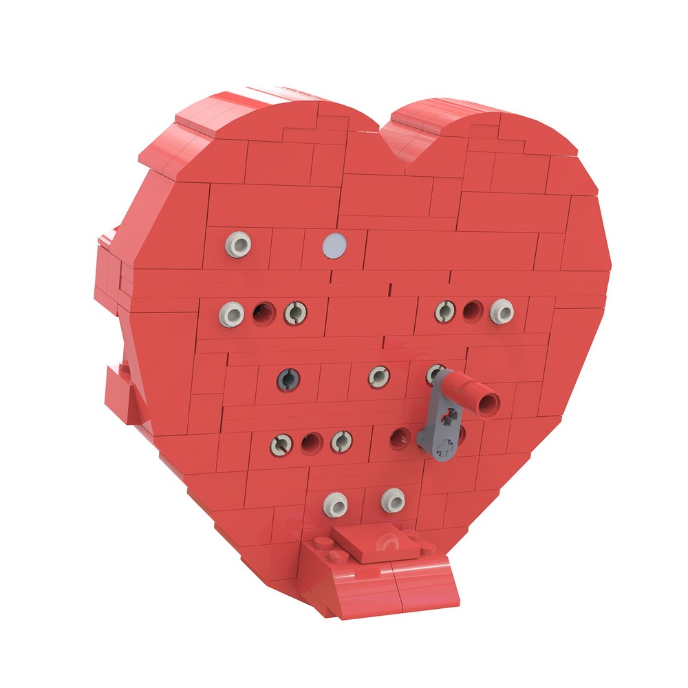 Clockwork Heart Mechanical Sculpture with Gears Model 182 Pcs