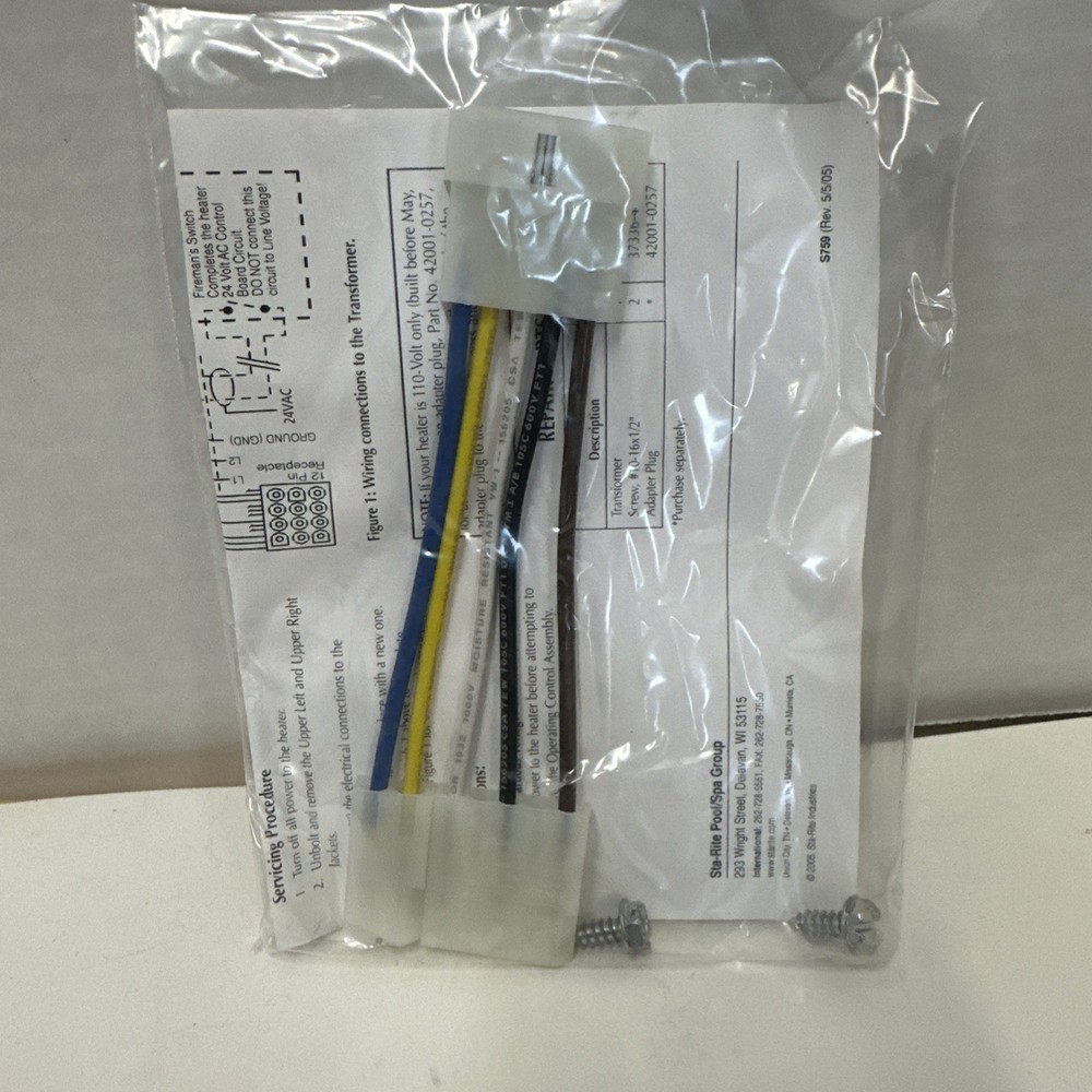 Pentair 42001-0107S 115/230 Volt Dual Voltage Transformer Kit Replacement