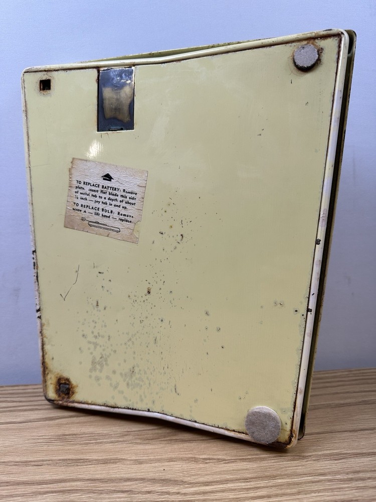 Vintage Harmony House Bathroom Scale Top Handle Yellow - Light Doesn’t Work
