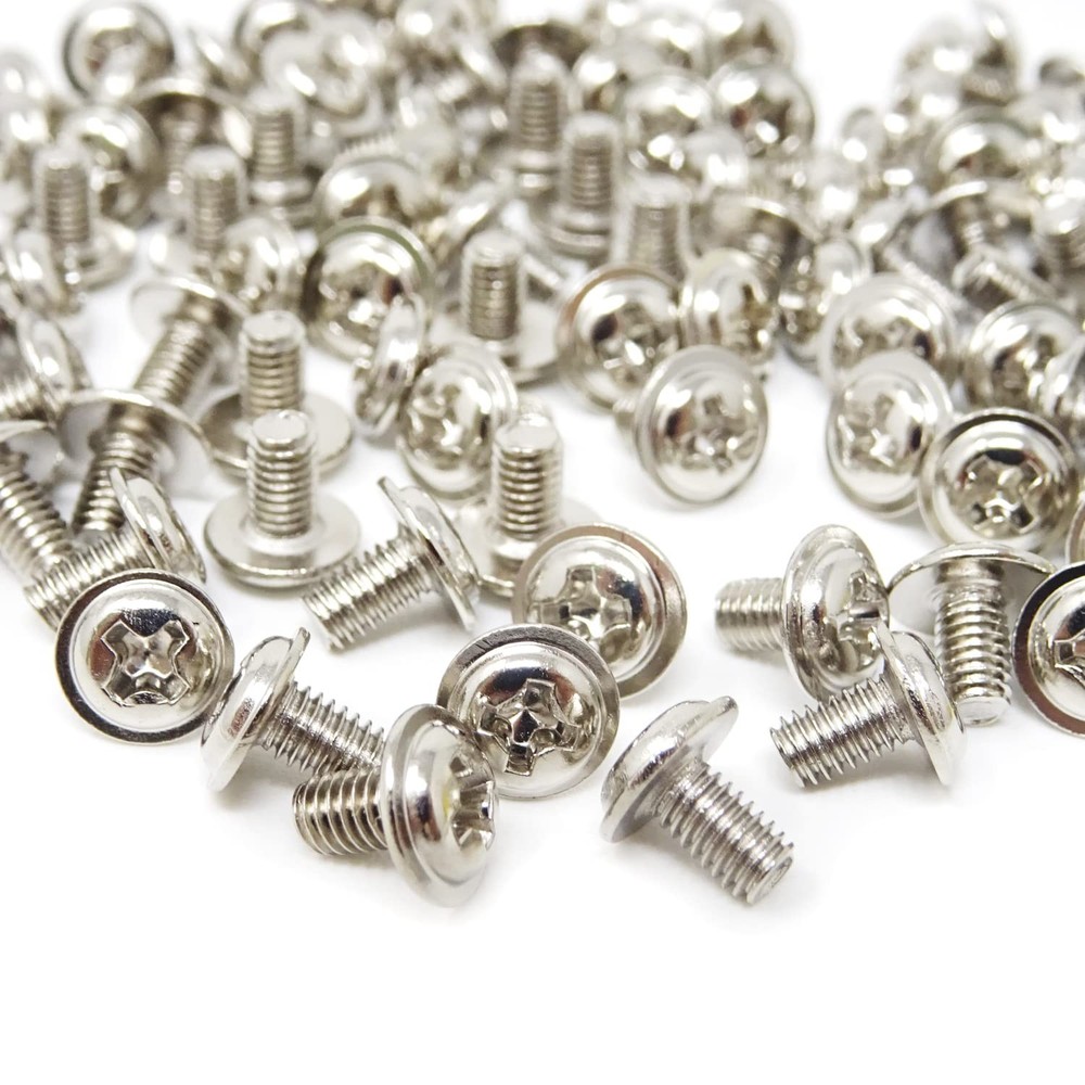 100PCS M3x5 Round Head PC Mounting Computer Screws Computer Case Fixed Motherboa