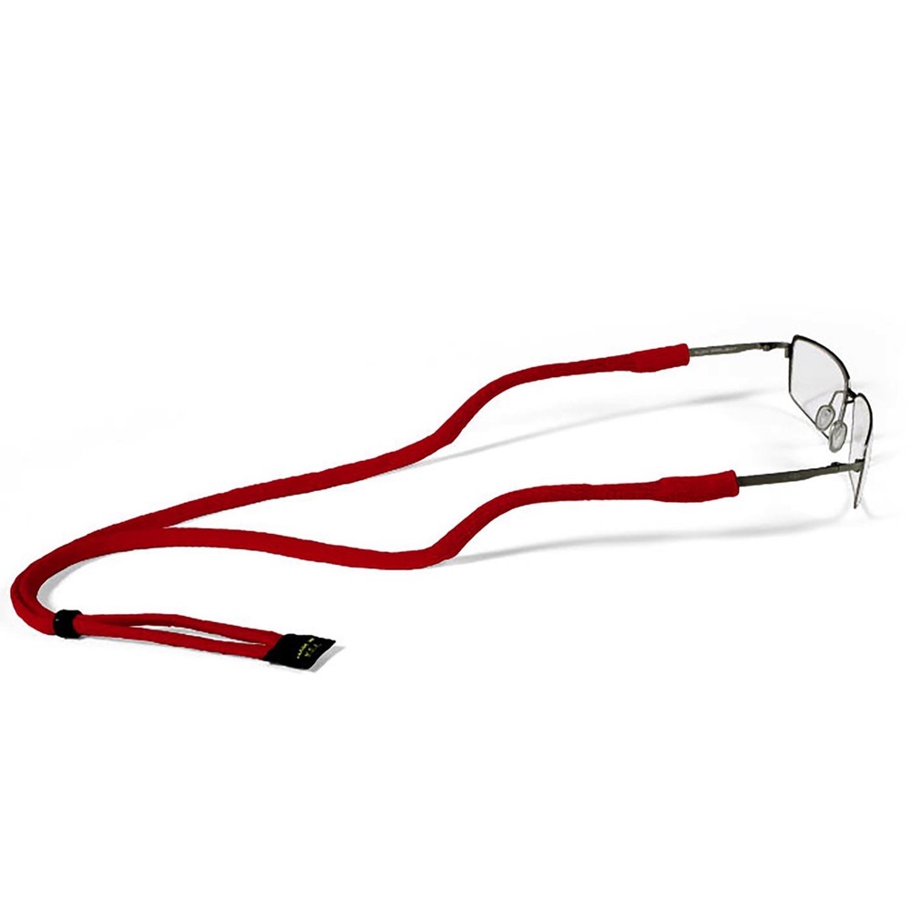 Croakies Micro Suiter Eyewear Retainer, Sm. 2-5mm - Red (2-Pack)