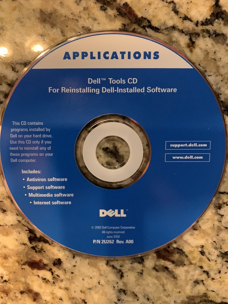 Dell Tools CD for Reinstalling Dell-Installed Software
