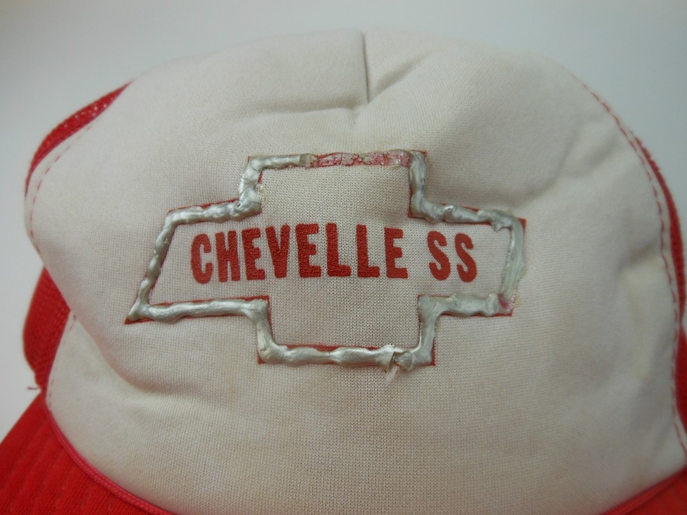 1970s Chevelle SS Snapback Baseball Cap Distressed Mesh Hat Chevy
