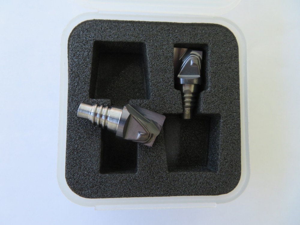 2 pcs WALTER Prototyp  1/2" Cone Fit 2 Flutes End Replaceable Milling Tips