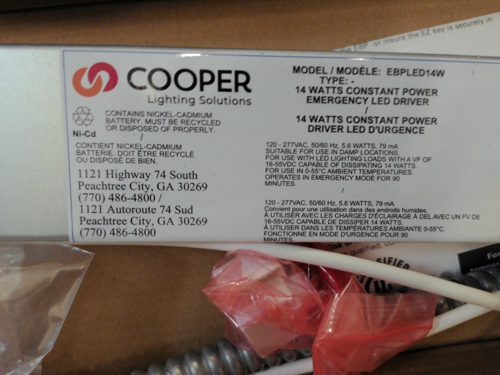 LED Emergency Battery Pack EBPLED14W