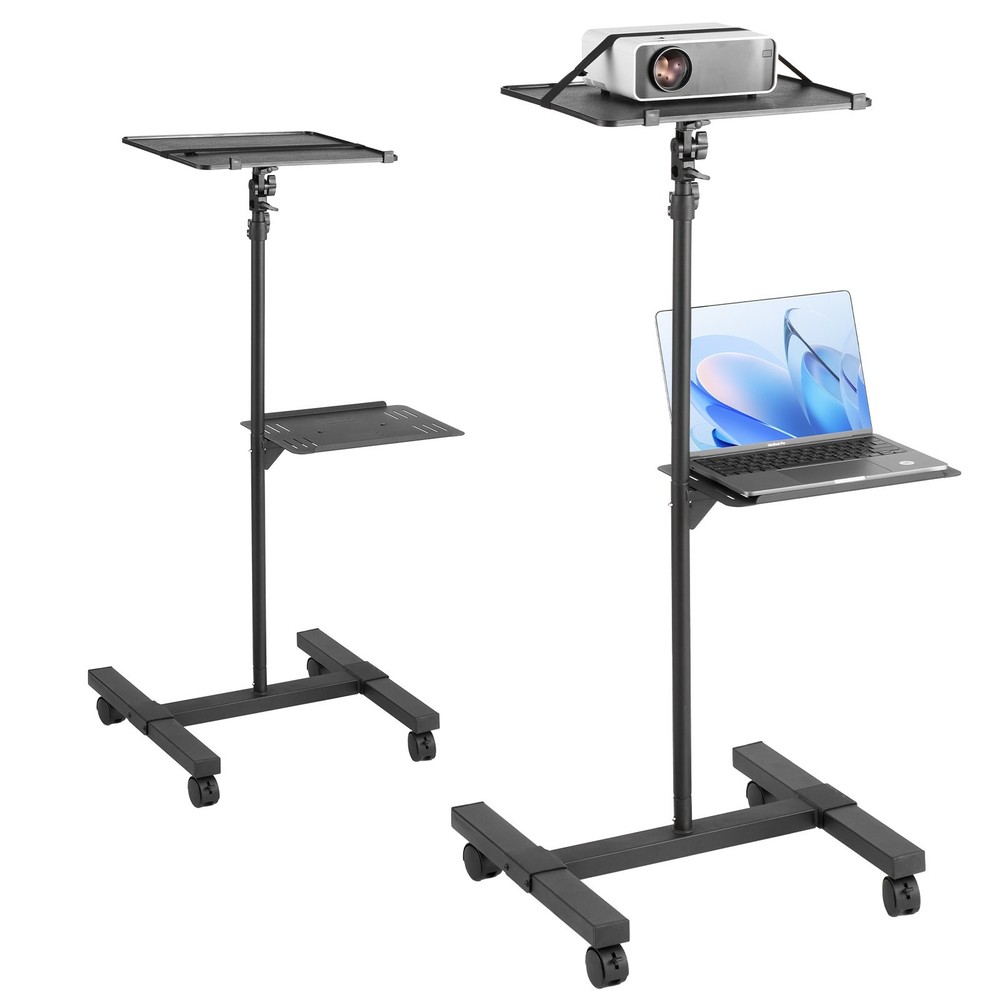New/Projector Stand with Wheels, Projector Floor Stand Adjustable Height from 22