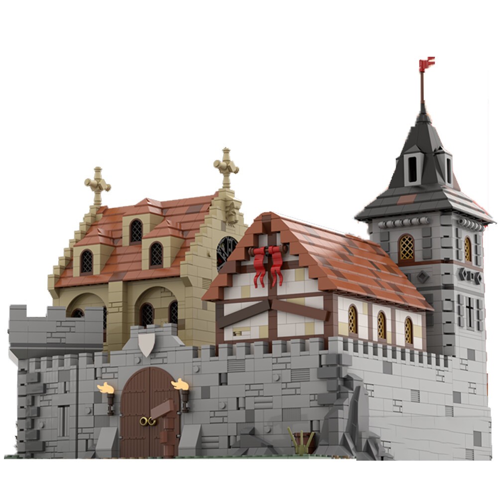 Compatible Medieval Castle 2# Version with Interior Modular Building 4747
