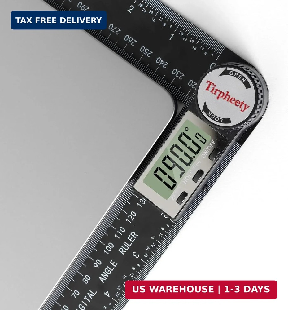 Digital Angle Finder Protractor, 3rd Generation Quick Display Angle Gauge Ruler,
