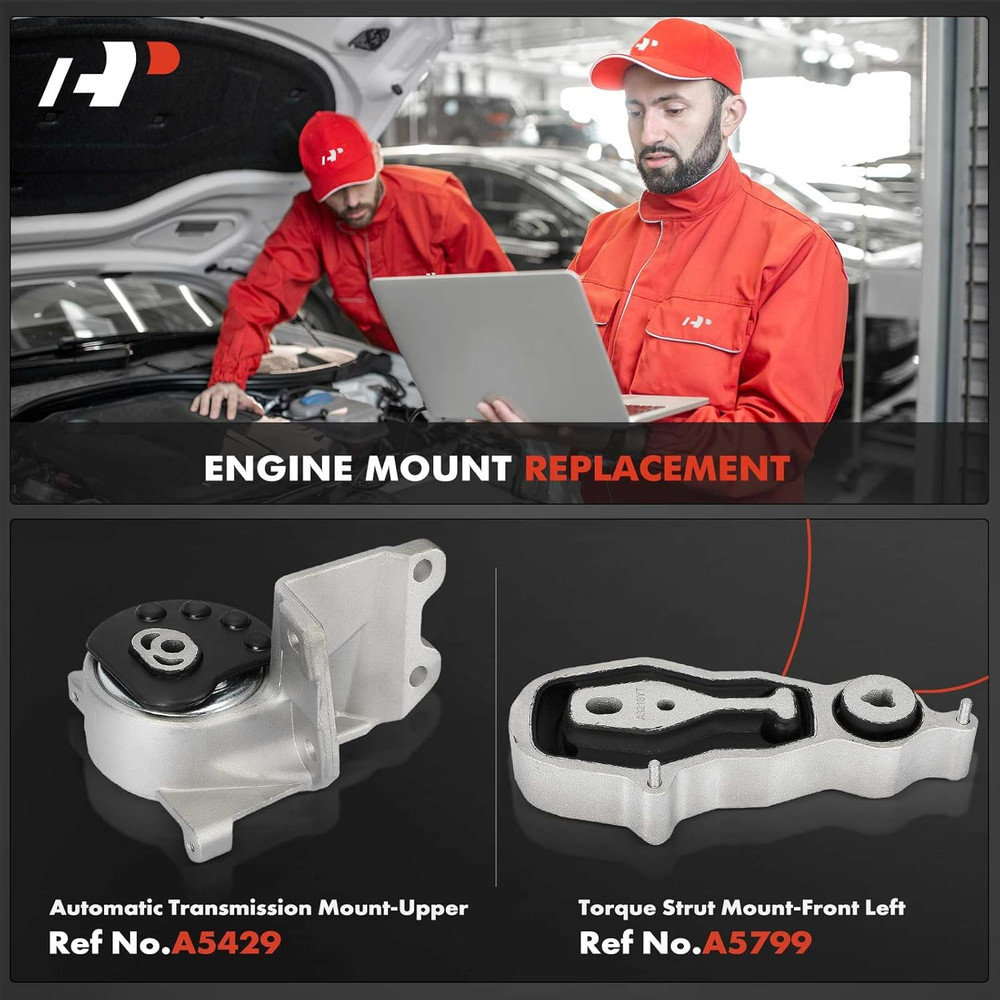 Upper Transmission Mount 2PC Set Ford Taurus 2013-2017 Flex 2013-2018 3.5 3.7