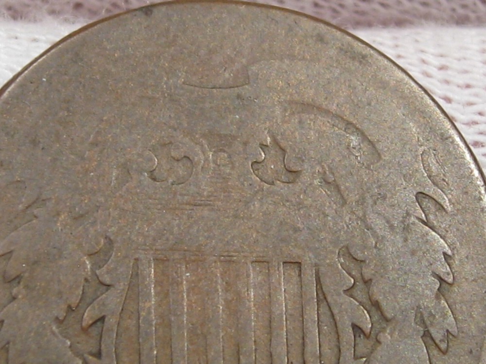 1869 US 2¢ Two Cent Piece. #18