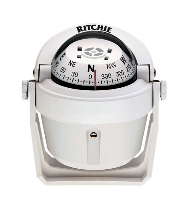 Ritchie Explorer B-51 12V WHITE Dash/Bracket Mount Car Marine Boat Compass