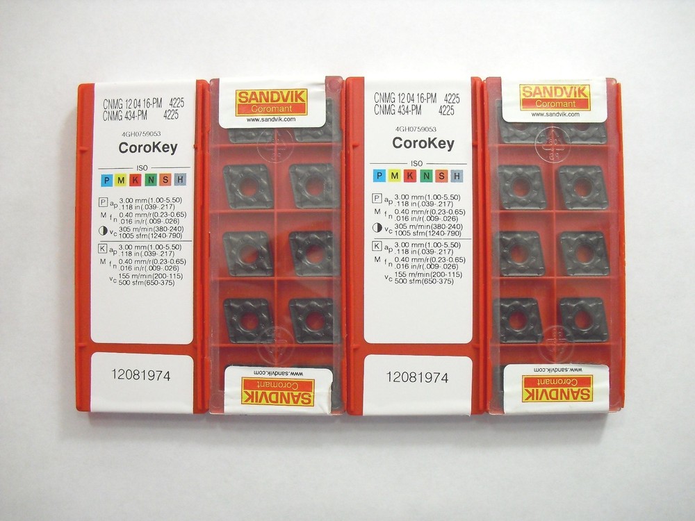 CNMG 434 PM 4225 SANDVIK Insert **10PCS** Genuine