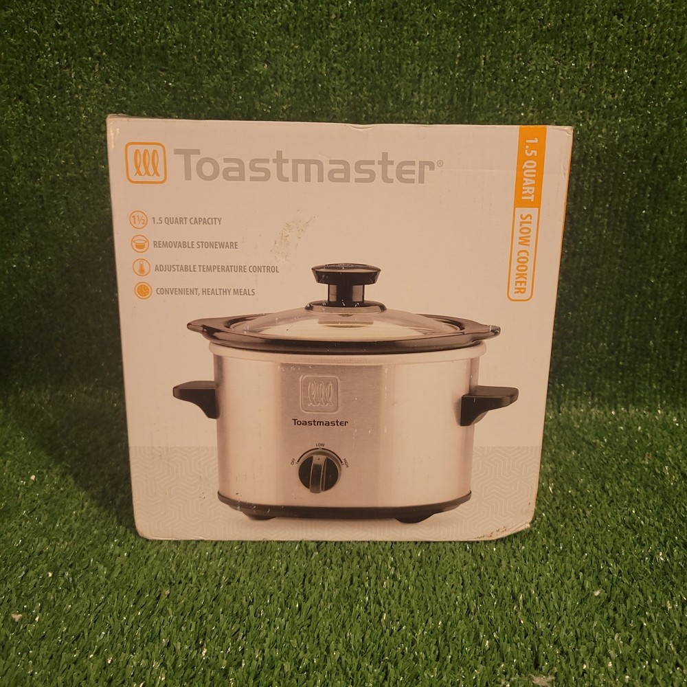 Slow Cooker Toastmaster 1.5 Quart Removeable Lid Temperature Control Open Box