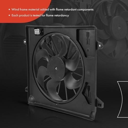 A-Premium Engine Radiator Cooling Fan Assembly Compatible with Select Jeep Model