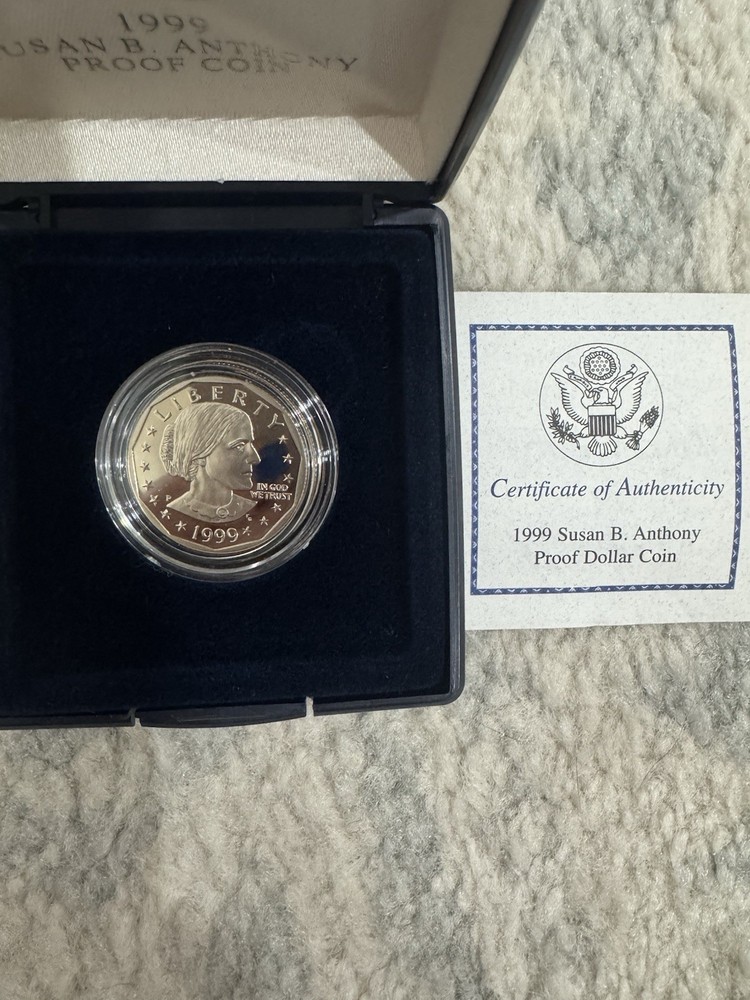 1999 Proof Susan B Anthony Dollar Coin