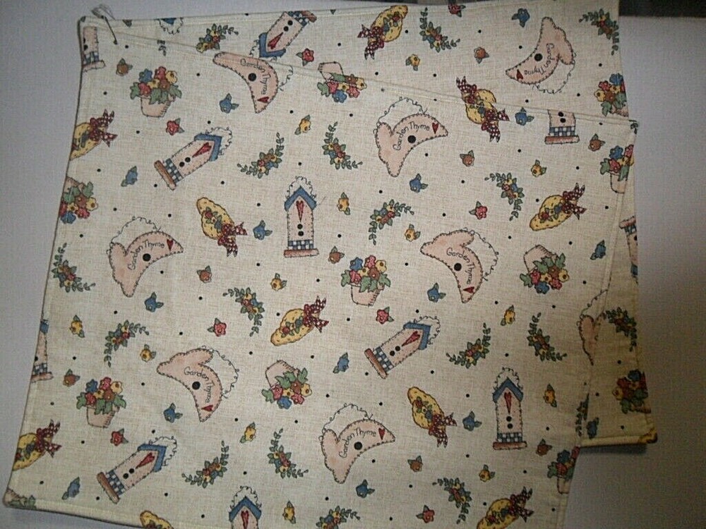 Handmade Placemats Garden Theme